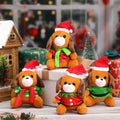 VioraWhite 16 Pack Mini Stuffed Dogs Plush Toys Colorful 4 Inches by Deal US