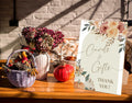 Serach Pumpkin Baby Shower Table Sign Wooden Stand Fall Floral YD16 by Deal US