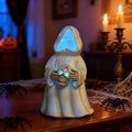 Goodeco LED Ghost Figurine Light-Up Spooky Resin Decoration Off-White by Deal US