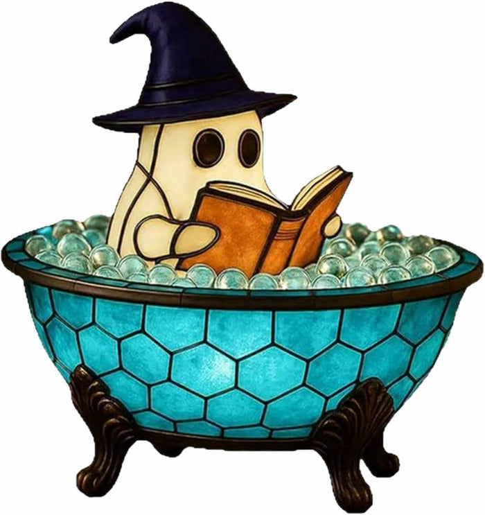WoduYrt Halloween Ghost Bubble Bath Lamp Blue LED Night Light Decor by Deal US