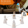 Goodeco LED Ghost Figurine Light-Up Spooky Resin Decoration Off-White by Deal US