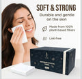 LUXUZ Facial Cleansing Cloths Ultra Soft Dry Wipes XL 60 Count by Deal US