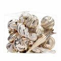 5th LILY Christmas Ball Ornaments Set Shatterproof 24 PCS Champagne Plastic by Deal US