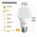 novapollo A19 9W LED Bulb 800 Lumens 2700K Soft White 6 Pack by Deal US