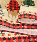 ToRhine Christmas Table Runner Linen Tree & Elk Pattern 72in Tree&elk by Deal US