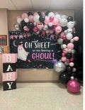 MEHOFOND Halloween Baby Shower Party Backdrop Purple Vinyl 7x5ft by Deal US