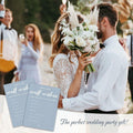 MBYHP Bridal Shower Games 30 Pcs Blue Wedding Cards Color A03 Size A03 by Deal US