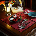 ARTABLE Rectangle Table Runner Fabric Burgundy 16x84 Inch Cottage Style by Deal US