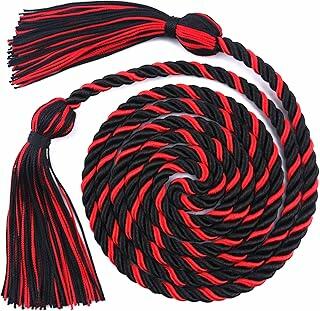 FOMOMDI Graduation Honor Cord 68" Black Red College Graduation by Deal US