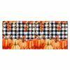 AYTTBIS Fall Curtain Valance 2 Pack 54x18 Inch Orange Pumpkin Maple Leaves by Deal US