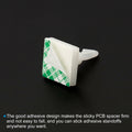 PATIKIL Sticky PCB Spacer Adhesive Standoffs 0.37" Height White 40 Pcs by Deal US