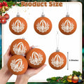 Jenaai Our Lady of Guadalupe Christmas Ornaments 3.15" 12 Pcs Brown White by Deal US