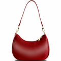 KUNZHAN Leather Shoulder Bag Women Hobo Tote Mini Clutch Purse Red by Deal US