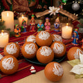 Jenaai Our Lady of Guadalupe Christmas Ornaments 3.15" 12 Pcs Brown White by Deal US