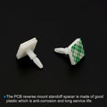 PATIKIL Sticky PCB Spacer Adhesive Standoffs 0.37" Height White 40 Pcs by Deal US