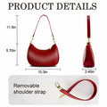 KUNZHAN Leather Shoulder Bag Women Hobo Tote Mini Clutch Purse Red by Deal US