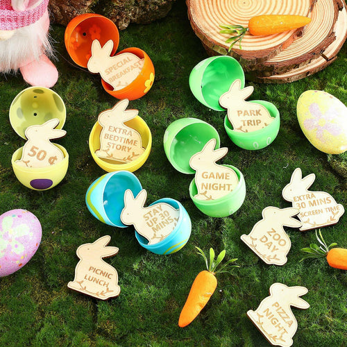 CypherX Halloween Wood Craft Tokens for Kids, 30 Pieces, DIY Activity & Rewards by Deal US