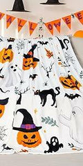 Tupmnbry Halloween Pumpkin Ghost Cat Throw Blanket Flannel 50x60 by Deal US