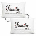 Fihjm Family Throw Pillow Cover 12x20 Beige Farmhouse Home Decor 24 Pack by Deal US