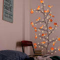 PAJH Fall Thanksgiving Garland 5.25ft 72 LED 8 Modes Orange Leaf Lights by Deal US
