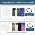 QxbBox Magnetic Selfie Mirror for Back Camera Compatible with Magsafe Case White by Deal US