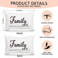 Fihjm Family Throw Pillow Cover 12x20 Beige Farmhouse Home Decor 24 Pack by Deal US