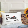 Fihjm Family Throw Pillow Cover 12x20 Beige Farmhouse Home Decor 24 Pack by Deal US