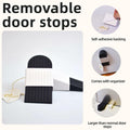 ELYXKY Rubber Door Stopper King-Size 2PCS Heavy-Duty Non-Slip Black by Deal US