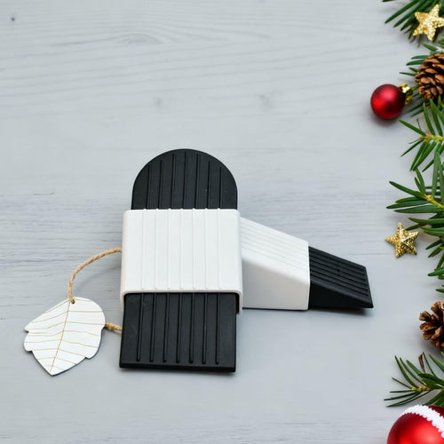 ELYXKY Rubber Door Stopper King-Size 2PCS Heavy-Duty Non-Slip Black by Deal US