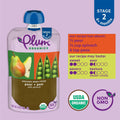 Plum Organics Stage 2 Baby Food Pear Pea Spinach 4oz Pouch Organic by Deal US