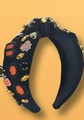 ABONDEVER Halloween Headbands Women Black Rhinestone Beaded Boo Pumpkin by Deal US