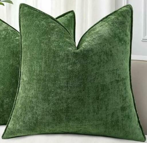 MIULEE Christmas Pillow Covers Dark Green 18x18 Inch Set of 2 by Deal US