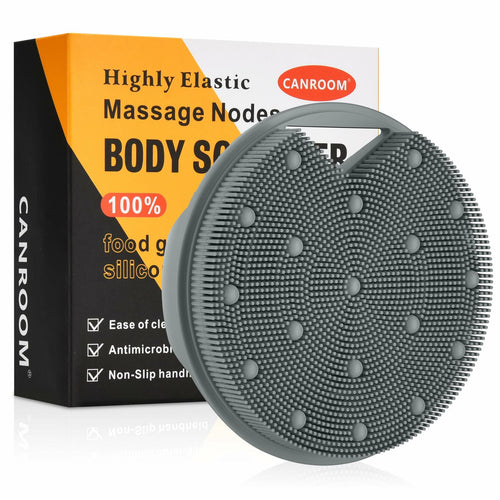 Canroom Silicone Body Scrubber for Men Women - Anti Zinc Infused-Exfoliating by Deal US