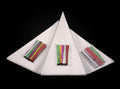 Muyindo Clear Cello Triangle Bags 6x12 Inch 100 Pieces with Color Twist Ties by Deal US