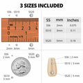 Worthofbest 11000Pcs Red 2-5mm Flatback Resin Rhinestones for Crafting by Deal US