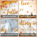 AIBIIN Baby Shower Pumpkin Backdrop Yellow 70.8x43.3 inch Fall Decor by Deal US