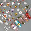 Namrec Christmas Nail Decals 5D Embossed Tree Santa Snowflake 2 Sheets by Deal US