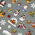 Namrec Christmas Nail Decals 5D Embossed Tree Santa Snowflake 2 Sheets by Deal US