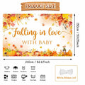 AIBIIN Baby Shower Pumpkin Backdrop Yellow 70.8x43.3 inch Fall Decor by Deal US