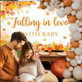 AIBIIN Baby Shower Pumpkin Backdrop Yellow 70.8x43.3 inch Fall Decor by Deal US