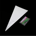 Muyindo Clear Cello Triangle Bags 6x12 Inch 100 Pieces with Color Twist Ties by Deal US
