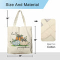 Dlzdn Fall Pumpkin Canvas Tote Bag Reusable Grocery Beach Bag Off-white One Size by Deal US
