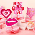 Sinmoe 9pcs Hot Pink Preppy Honeycomb Table Centerpiece Party Decor by Deal US
