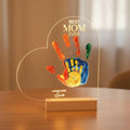 Chunful Best Mom Ever DIY Handprint Kit with 6 Paints Multicolor Night Light by Deal US