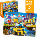 QUOKKA 100 Pc Kids Puzzles Ages 4-8 Pirates Constructions Animals Cardboard by Deal US