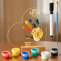 Chunful Best Mom Ever DIY Handprint Kit with 6 Paints Multicolor Night Light by Deal US