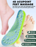 MARRDO 4D Cloud Soles Insoles Soft Shock Arch Support Blue Men 10-11 Women 11.5 by Deal US