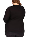 Michael Michael Kors Plus Size Lace-Hem Sweater by Vanessa Jane