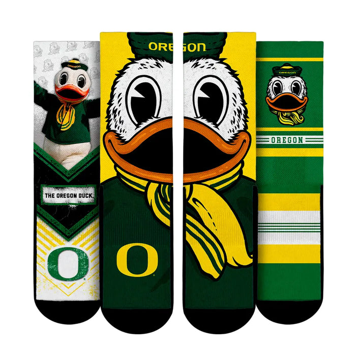 Oregon Ducks - Mascot 3-Pack by Rock 'Em Socks