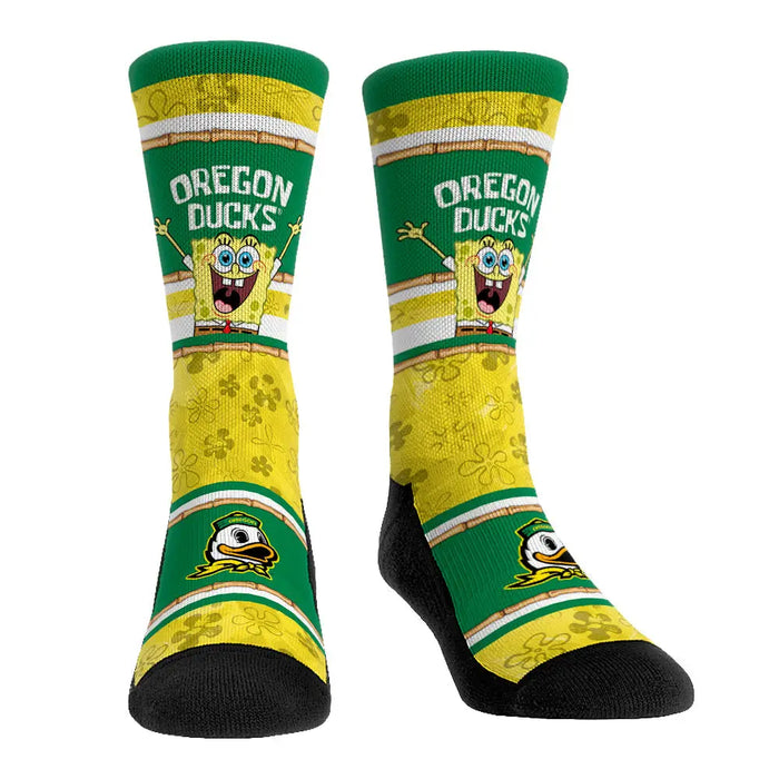 Oregon Ducks - SpongeBob SquarePants Tiki Stripe by Rock 'Em Socks